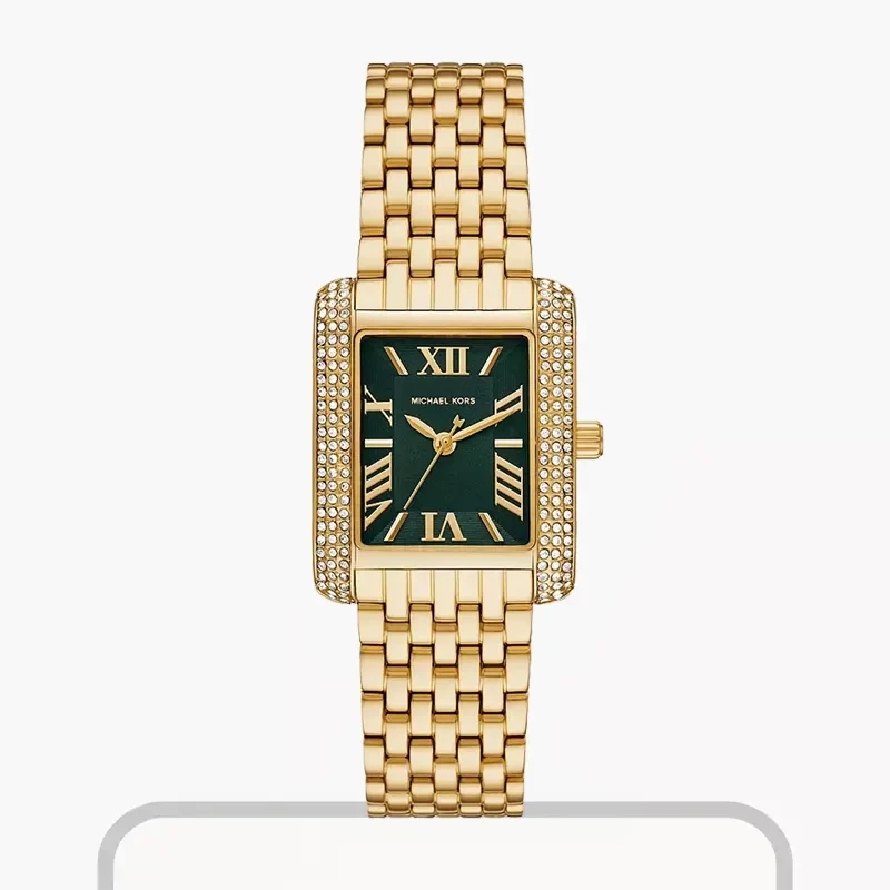 Michael Kors Petite Emery Pavé Rose Gold-Tone Ladies Watch- MK4742